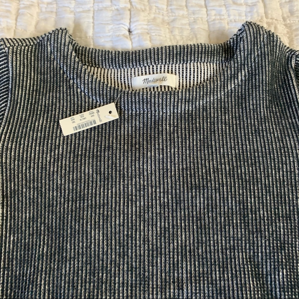 NWT Madewell French Rib Side-Tie Pullover - Picture 10 of 13